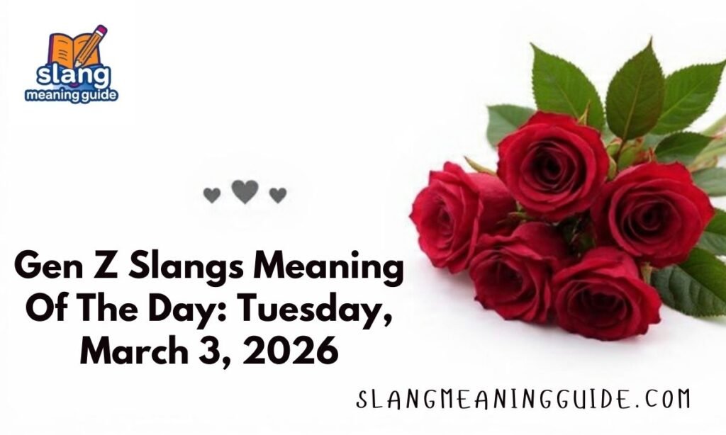 Gen Z Slangs Meaning Of The Day: Tuesday, March 3, 2026