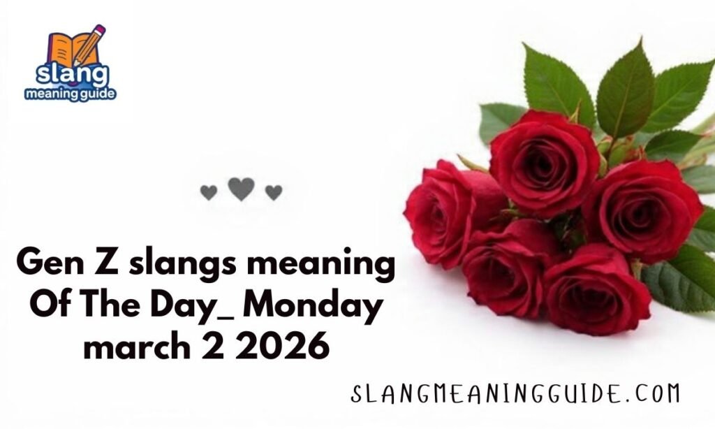 Gen Z slangs meaning Of The Day_ Monday march 2 2026