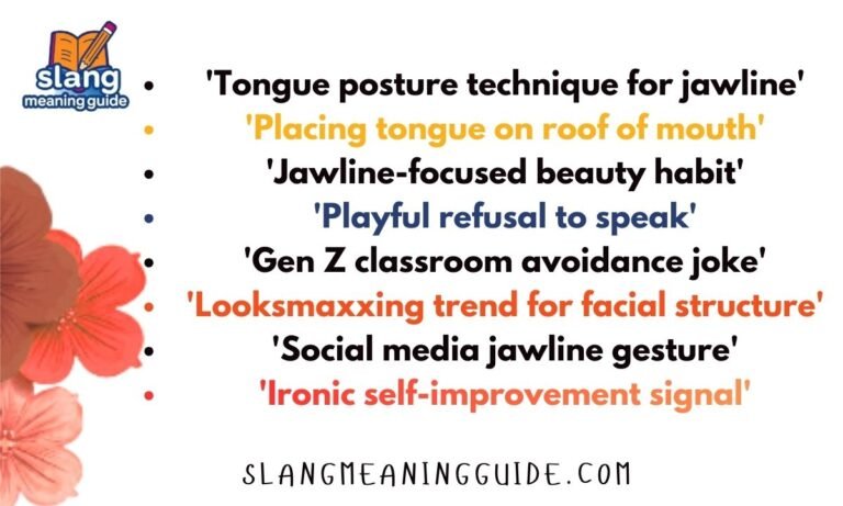 Mewing Meaning: What This Viral Slang and Technique Really Means