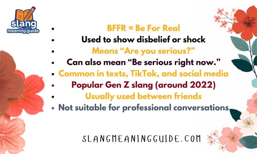 BFFR Meaning in Text: What Does It Actually Stand For?