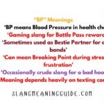 BP Meaning in Text from a Guy: Slang Meanings Guide