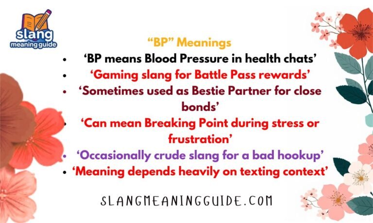 BP Meaning in Text from a Guy: Slang Meanings Guide