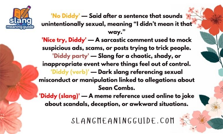 Diddy Meaning in Chat: What This Slang Really Means