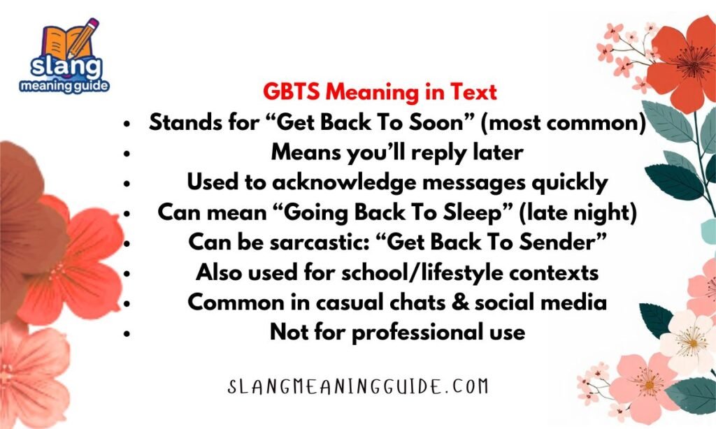 GBTS Meaning in Text: The Abbreviation That Means More Than You Think