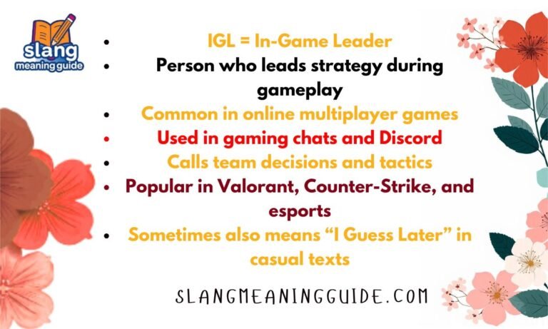 IGL Meaning in Text: Why Gamers Use the Term IGL