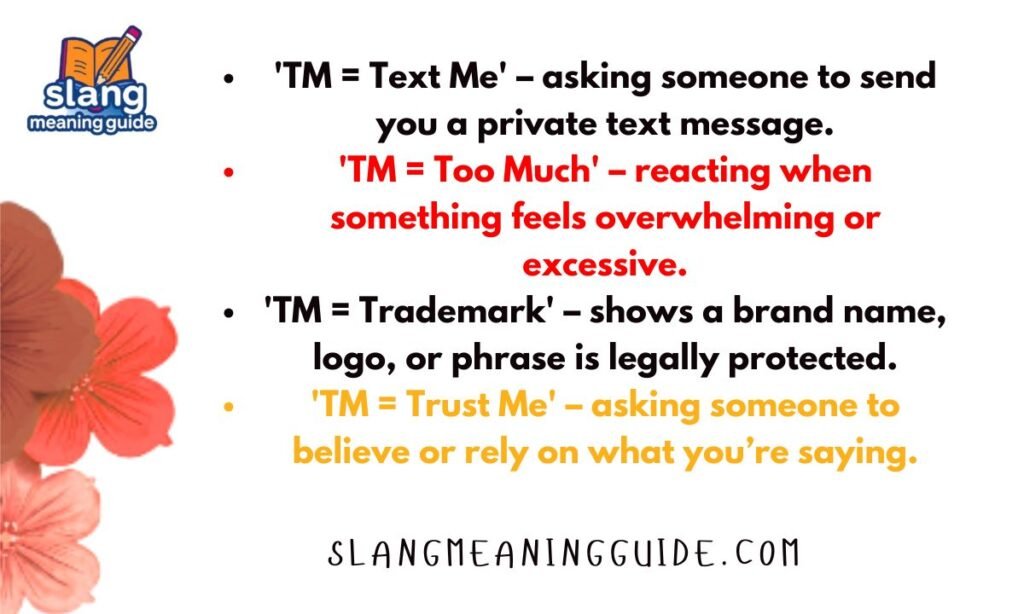TM Meaning in Text: You've Seen It, But Do You Really Know It?