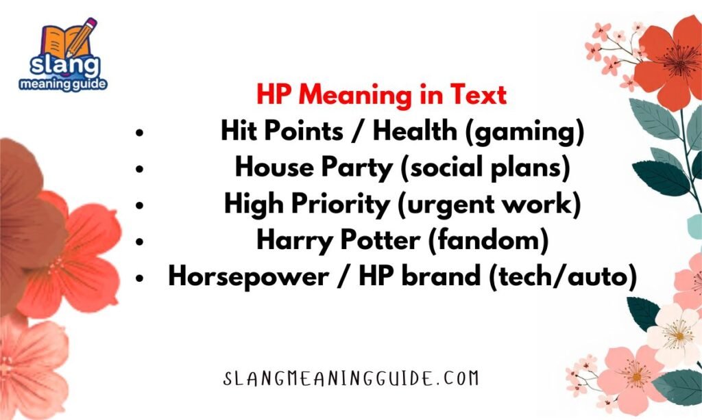 What Does HP Mean in Text? The Complete Guide to This Versatile Abbreviation