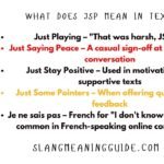 What Does JSP Mean in Text? Full Slang Guide