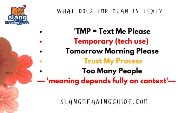 What Does TMP Mean in Text? Full Guide