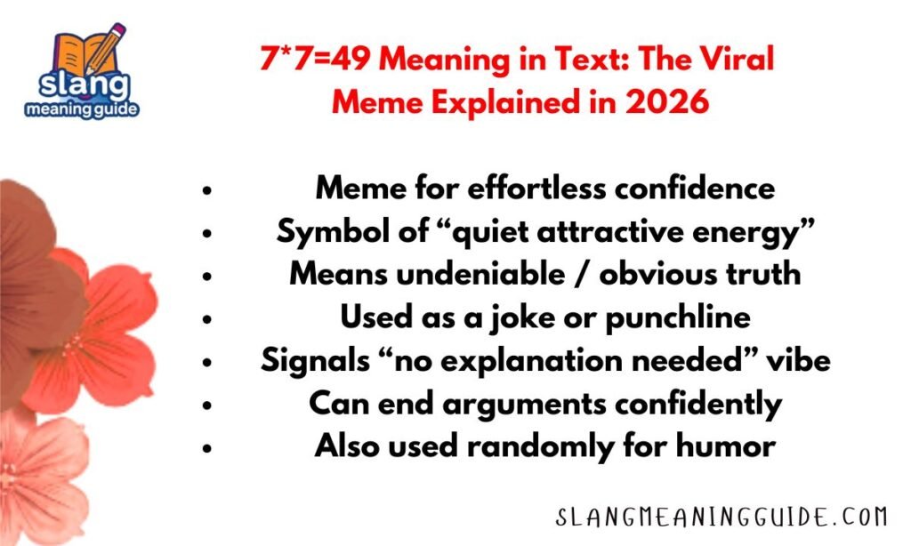 7*7=49 Meaning in Text: The Viral Meme Explained in 2026
