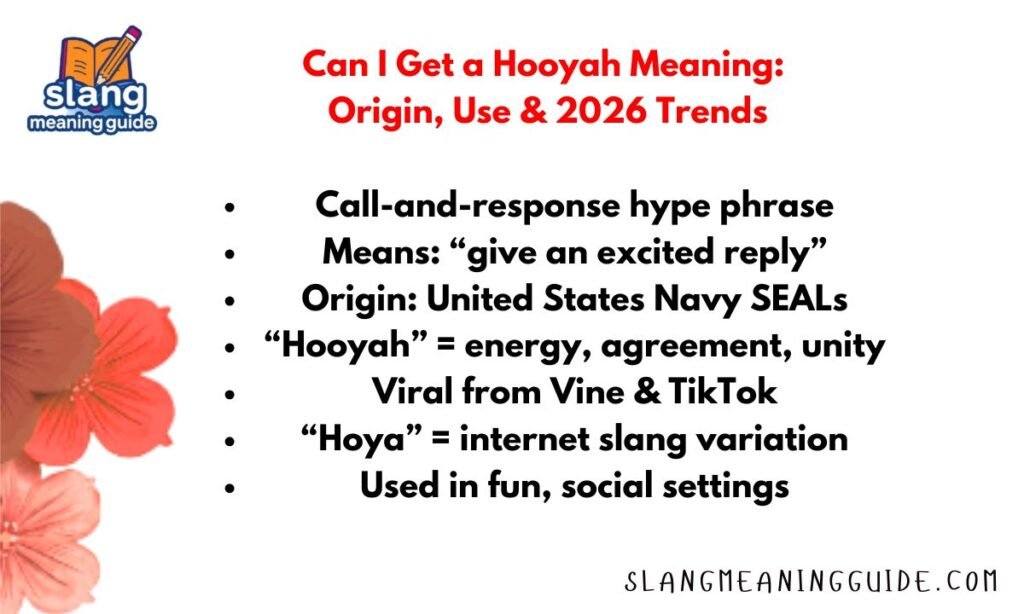 Can I Get a Hooyah Meaning: Origin, Use & 2026 Trends