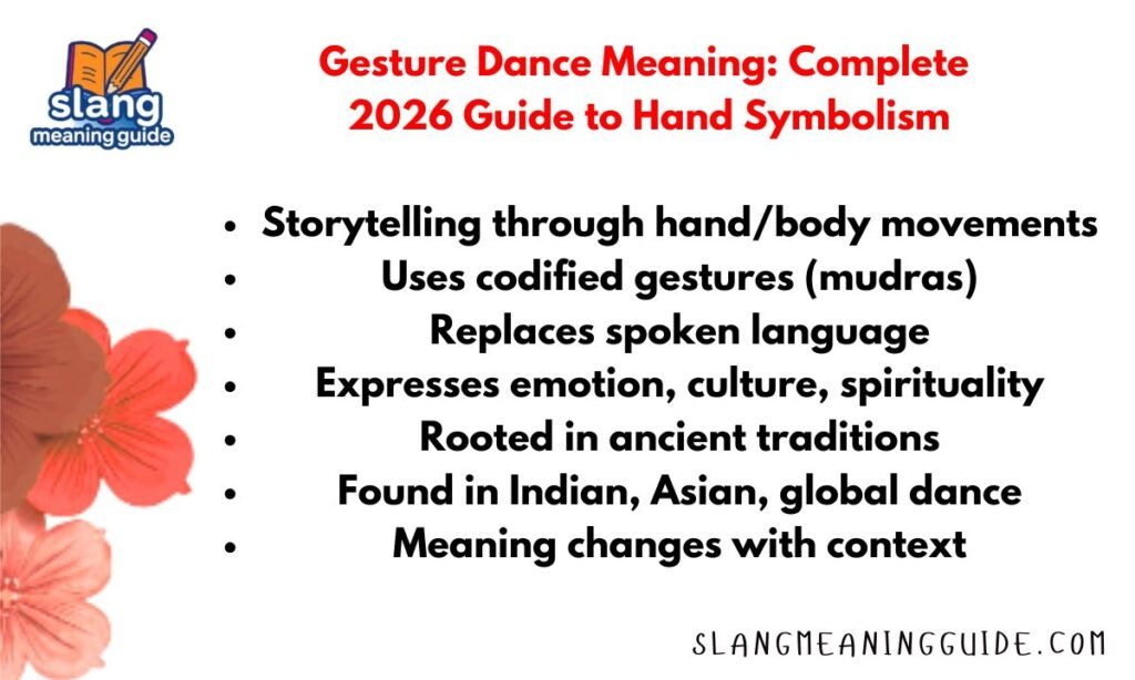 Gesture Dance Meaning: Complete 2026 Guide to Hand Symbolism
