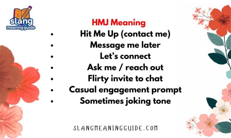 HMJ Meaning in Text, Slang, and Social Media Explained