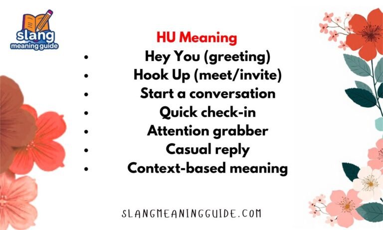 HU Meaning in Text Messages and Social Media Explained
