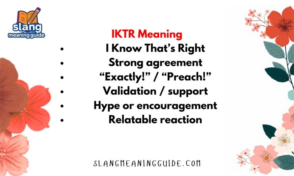 IKTR Meaning in Text: What It Really Stands For