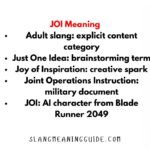 JOI Meaning Slang: What It Really Means Online JOI Meaning Slang: What It Really Means Online