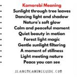 Komorebi Meaning: The Beautiful Japanese Word for Sunlight Through Trees