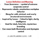 Lumon Definition and Meaning: What This Word Really Stands For