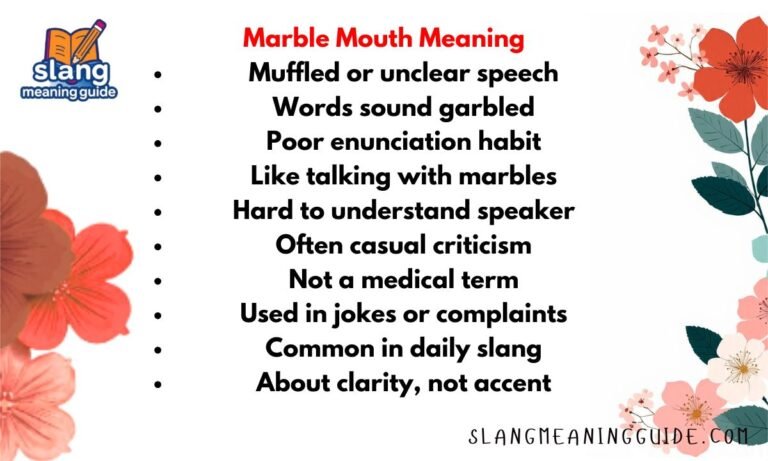Marble Mouth Meaning: What It Really Says About Speech