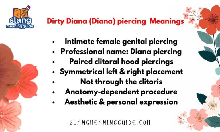 What Is a Dirty Diana Piercing: Meaning Explained