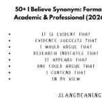 50+ I Believe Synonym: Formal, Academic & Professional (2026) 50+ I Believe Synonym: Formal, Academic & Professional (2026)