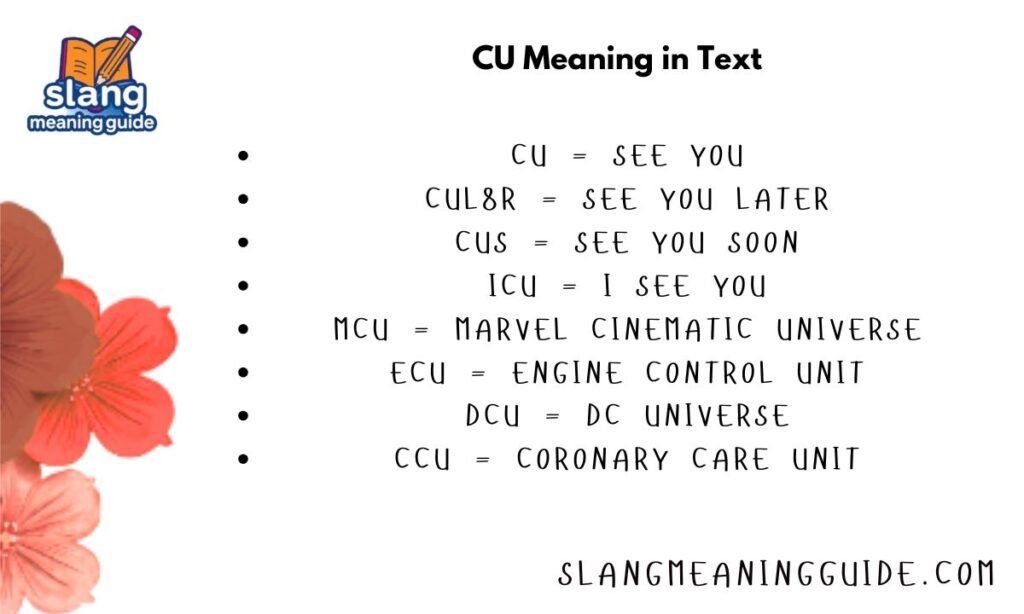 Deciphering Texting Slang: What Does CU Mean and Why Does It Matter?