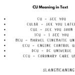 Deciphering Texting Slang: What Does CU Mean and Why Does It Matter?