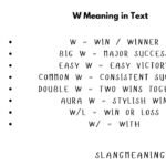 Decoding the Power of W: The Ultimate Guide to Modern Digital Slang Decoding the Power of W The Ultimate Guide to Modern Digital Slang