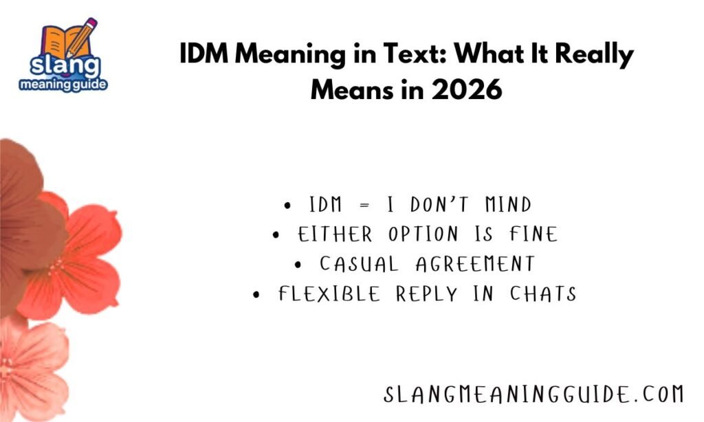 IDM Meaning in Text: What It Really Means in 2026