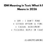 IDM Meaning in Text: What It Really Means in 2026