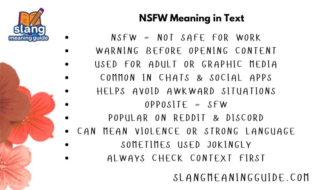NSFW Meaning in Text: What It Really Stands For (2026)