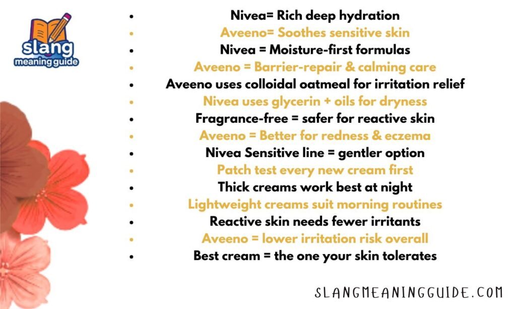 Nivea vs Aveeno for Sensitive Skin: Which Cream Is Gentler in 2026?