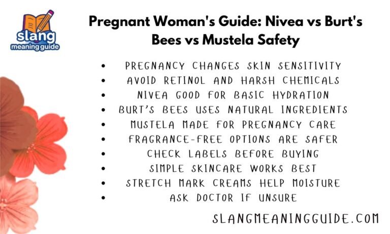 Pregnant Woman's Guide: Nivea vs Burt's Bees vs Mustela Safety