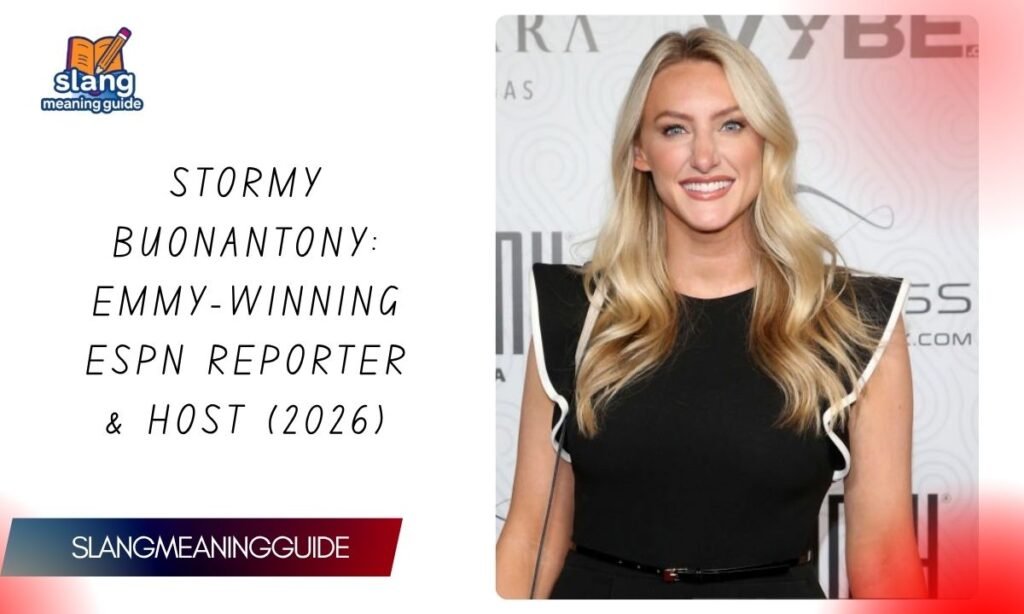 Stormy Buonantony: Emmy-Winning ESPN Reporter & Host (2026)