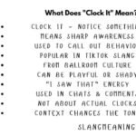 What Does "Clock It" Mean? Slang Definition, Origin & How to Use It