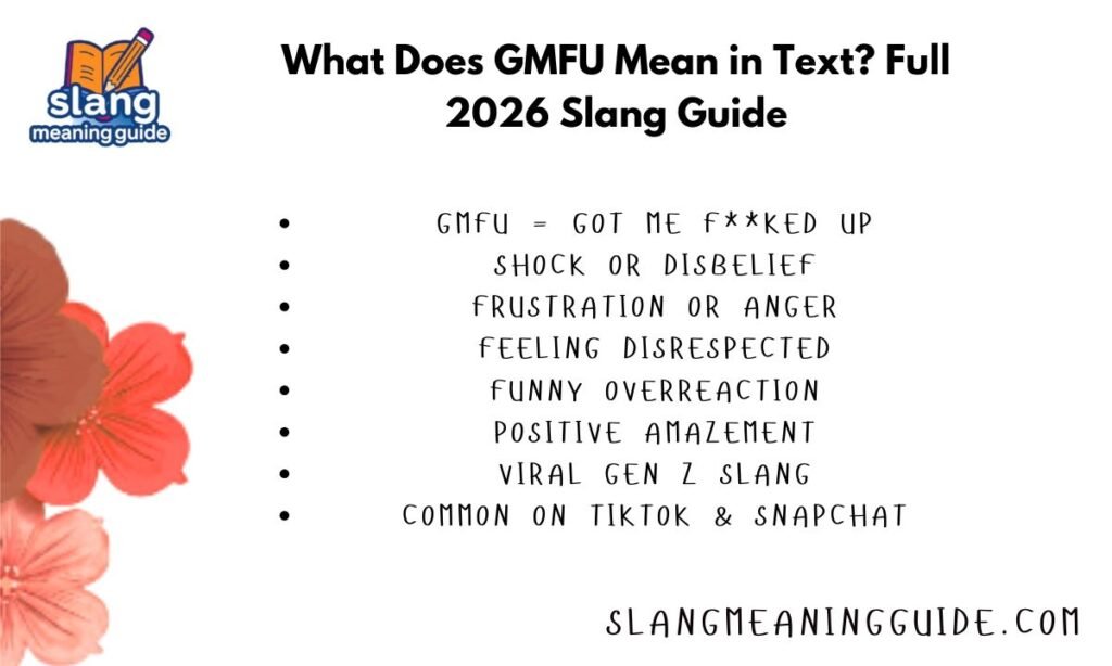 What Does GMFU Mean in Text? Full 2026 Slang Guide