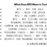 What Does NFS Mean in Text Slang Meanings, Examples & How to Respond