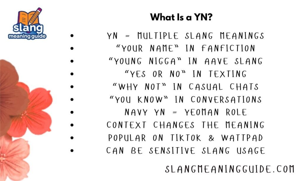 What Is a YN? The Complete Slang Guide You Need in 2026