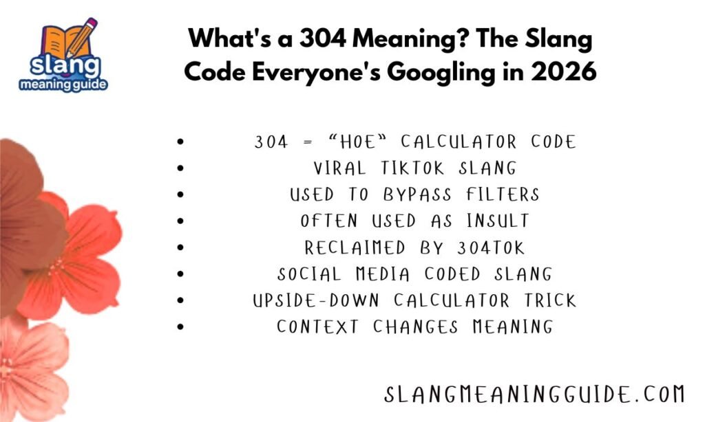 What's a 304 Meaning The Slang Code Everyone's Googling in 2026