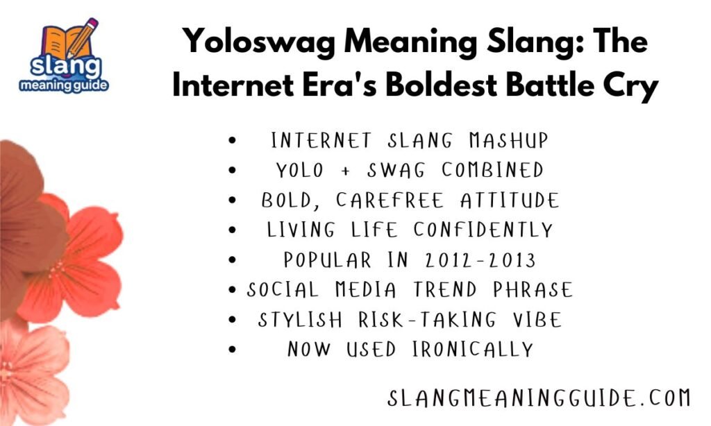 Yoloswag Meaning Slang: The Internet Era's Boldest Battle Cry