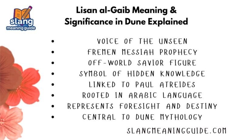 Lisan al-Gaib Meaning & Significance in Dune Explained