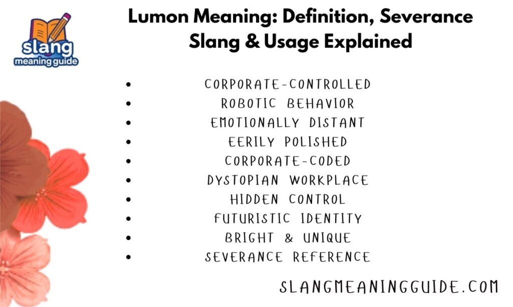Lumon Meaning: Definition, Severance Slang & Usage Explained