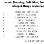 Lumon Meaning: Definition, Severance Slang & Usage Explained Lumon Meaning: Definition, Severance Slang & Usage Explained