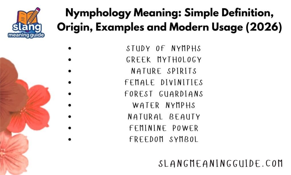 Nymphology Meaning: Simple Definition, Origin, Examples and Modern Usage (2026)
