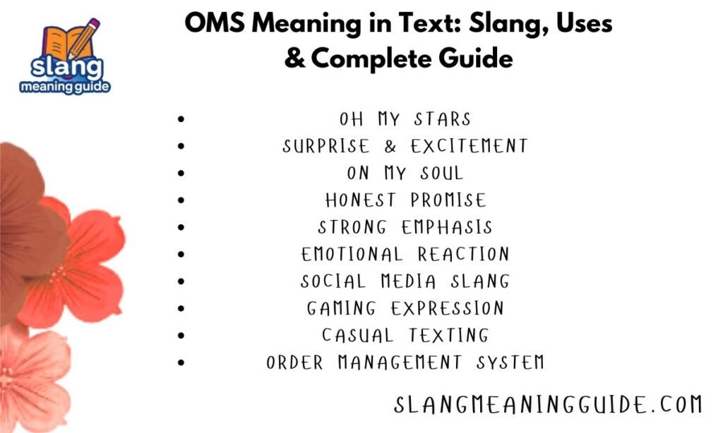 OMS Meaning in Text: Slang, Uses & Complete Guide