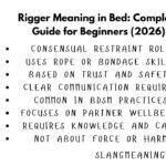 Rigger Meaning in Bed: Complete Guide for Beginners (2026) Rigger Meaning in Bed: Complete Guide for Beginners (2026)